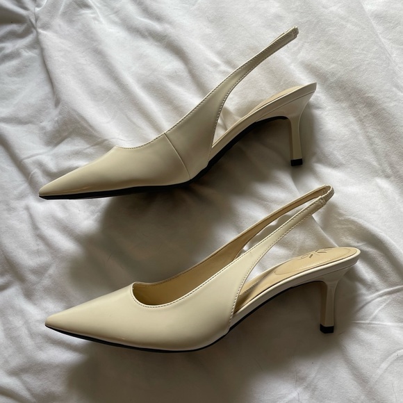 Nine West | Shoes | New In Box Nine West Kately Ivory 9x93 Slingback  Pointed Toe Pump Sz 95 Wedding | Poshmark